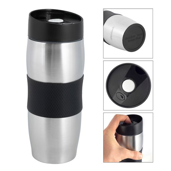 Термокружка 380 мл. из нержавеющей стали Ofenbach NB 101304 с TPR вставкой