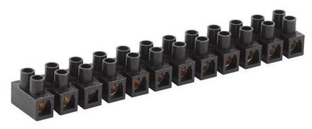 Колодка клеммная ЗВИ-10 1.5-10 12 пар 100град.C полипропилен черн. Эра Б0051362