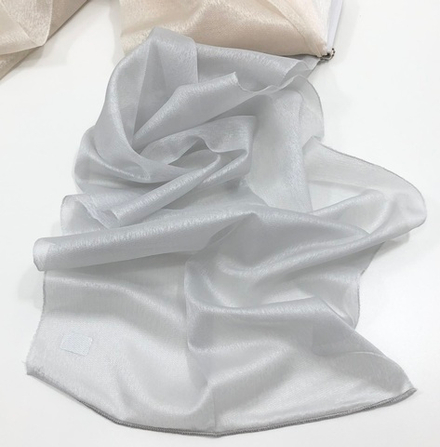 Тюль-лен с мерцанием Arya арт. Sefa col v-04 серый (высота 300 см, Турция)