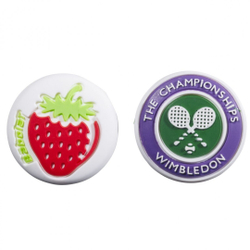 ВиброгасительBabolat Wimbledon Dampener 2P - strawberry/wimbledon logo