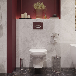 Кнопка смыва для унитаза EWRIKA 0051 пластик, цвет хром