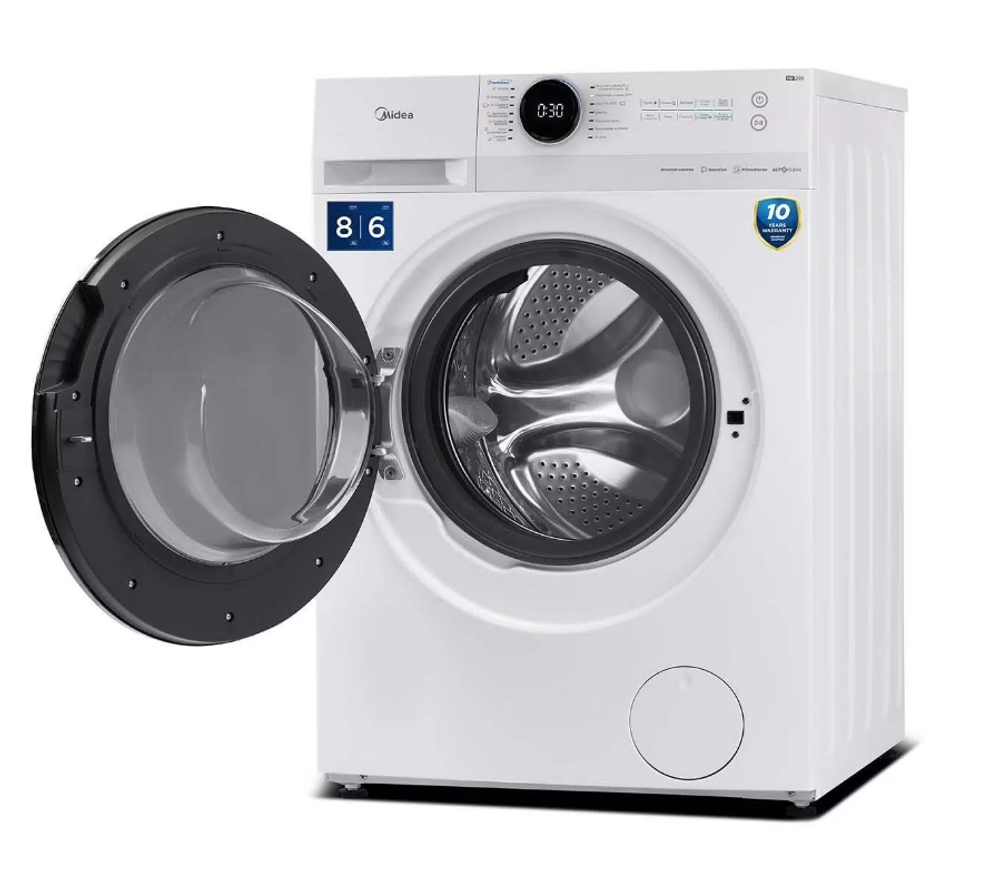 Стиральная машина с сушкой Midea MF200D80WBS/W-RU (q)