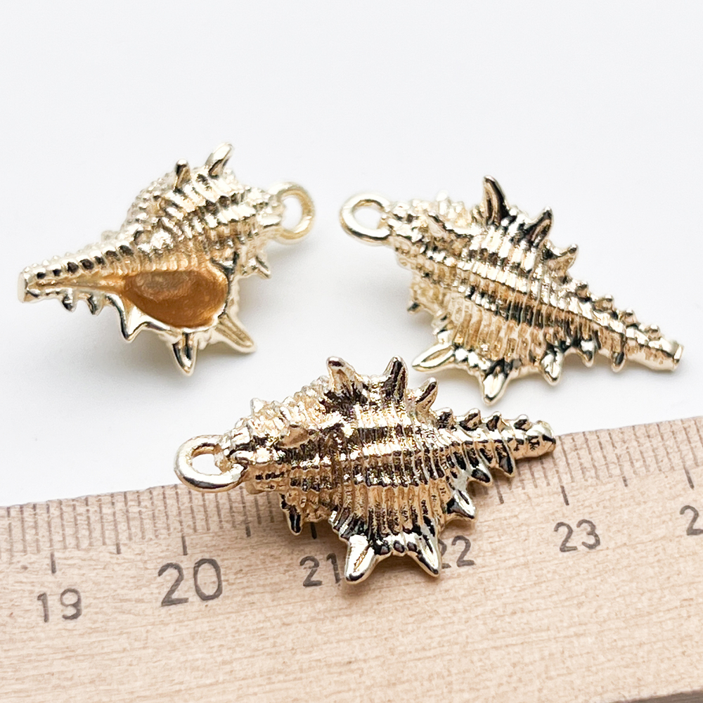 Подвеска Ракушка, цвет золото, размер 30*17 мм, цена за 1 шт