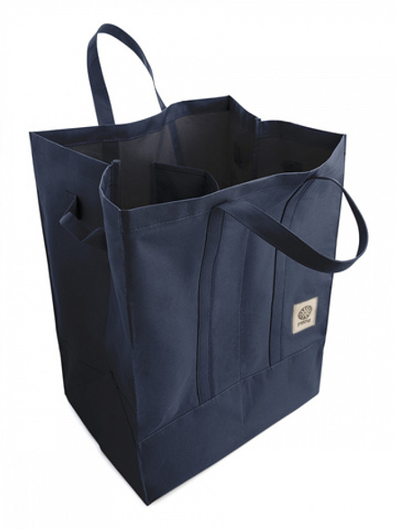 Корзина для белья DeNASTIA оксфорд с покрытием, 40,2x30,2x50,2, тёмно-синий