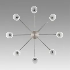 8099/8C COMFI LN25 75 никель/белый металл/стекло Люстра потолочная Е14 8*40W 220V MAVE