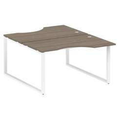 Metal System Рабочая станция криволинейная на О-образном м/к БО.РАС-СА-2.2 Вяз Благородный/Металл Бе