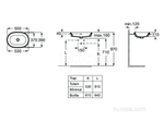 Овальная раковина Roca The Gap 55x39 без отверстий 3270Y5000