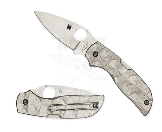 Складной нож Spyderco Chaparral 3 Stepped Titanium C152STIP c клинком из стали CTS-XHP, рукоять титан