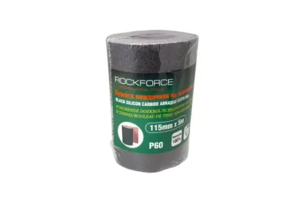 Бумага наждачная RF-FB260C на тканевой основе 115ммх5м в рулоне (P60) ROCKFORCE