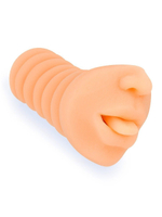 Телесный мастурбатор в виде сексуального ротика (Цвет: телесный)