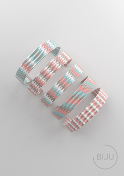 Схема PEYOTE, Схема браслета мозаичное плетение, узор из Miyuki Delica 11/0, файл PDF, №124