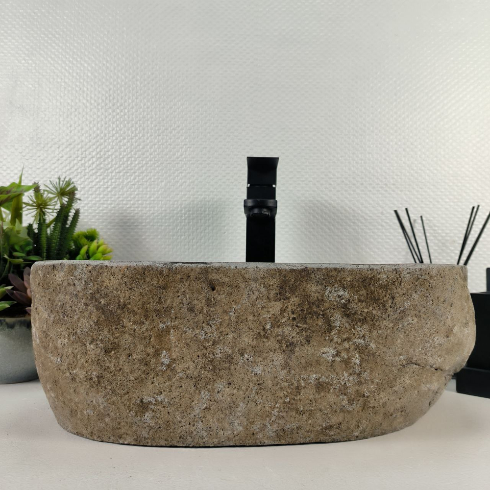 Раковина из речного камня RS-64928 42*30*15 0856
