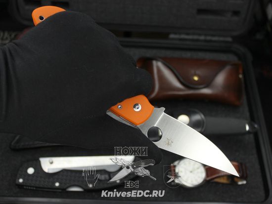 Складной нож Steelclaw Боец-3, оранжевая рукоять - сталь D2