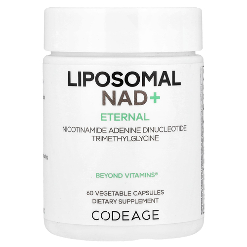 Codeage, Eternal, липосомальный НАД+, 60 растительных капсул