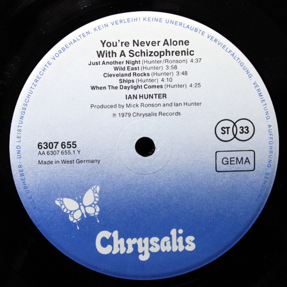 Ian Hunter / You're Never Alone With A Schizophrenic (LP)