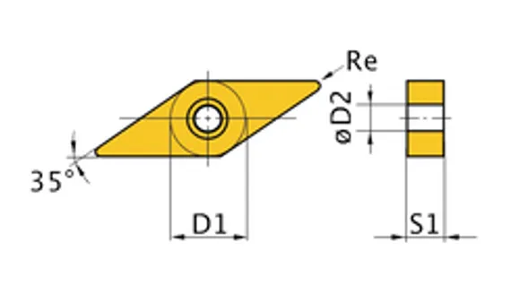 Поворотные режущие пластины Optimum ISO 16IR A60
