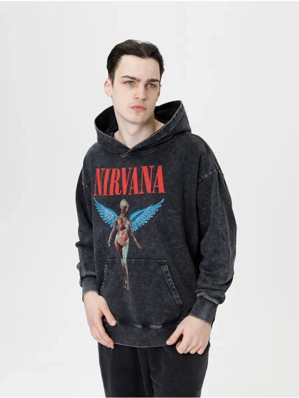 Худи PARABOLA Nirvana оверсайз варенка для мужчин и женщин