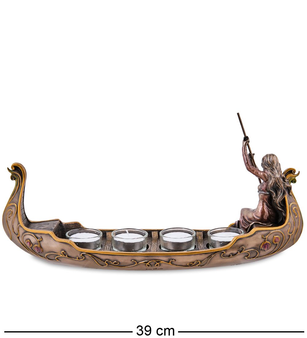 Veronese WS-1298 Подсвечник «Леди в гондоле»