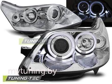 Передние фары ANGEL EYES CHROME для Citroen C4