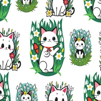 Весенние котики