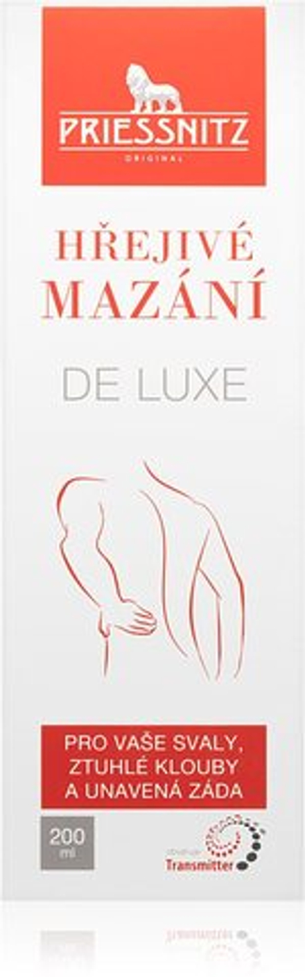 Priessnitz DeLuxe - согревающий крем для массажа /   200  ml  / GTIN 8594059730602