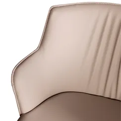 Полубарный стул Sofia, серая экокожа Soft-Touch