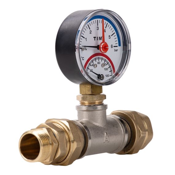 Термоманометр в сборе SHUFT TM 25/MST купить в Москве и Московской области по низкой цене с доставкой по России — (2) Термоманометр в сборе SHUFT TM 25/MST — (2)