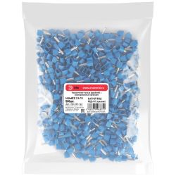 Наконечник-гильза ЭРА NO-225-143 двойной НШвИ 2.5-10 с изолированным фланцем упаковка 500 шт