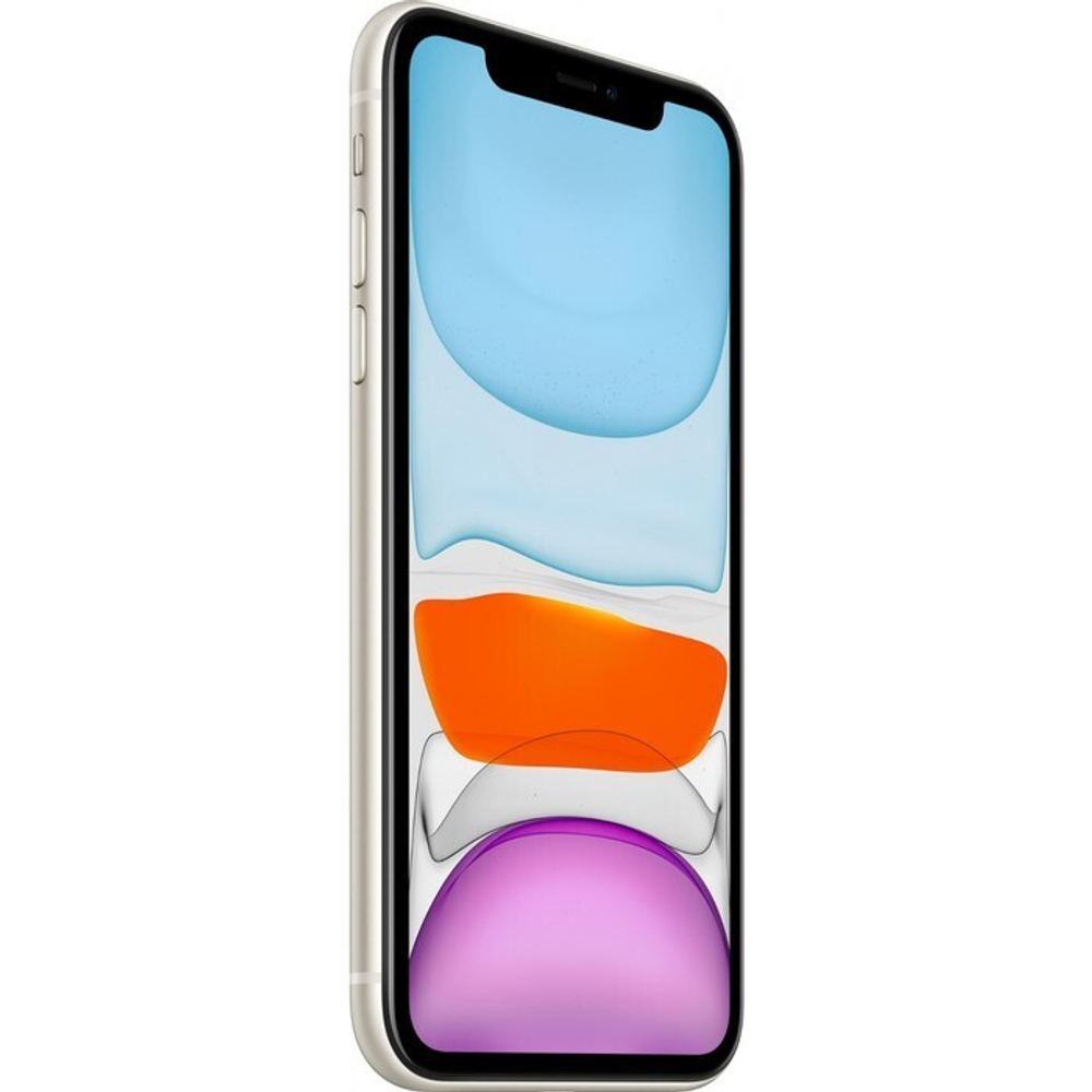 Смартфон Apple A2221 iPhone 11 128Gb 4Gb белый моноблок 3G 4G 1Sim 6.1" 828x1792 iOS 15 12Mpix 802.1