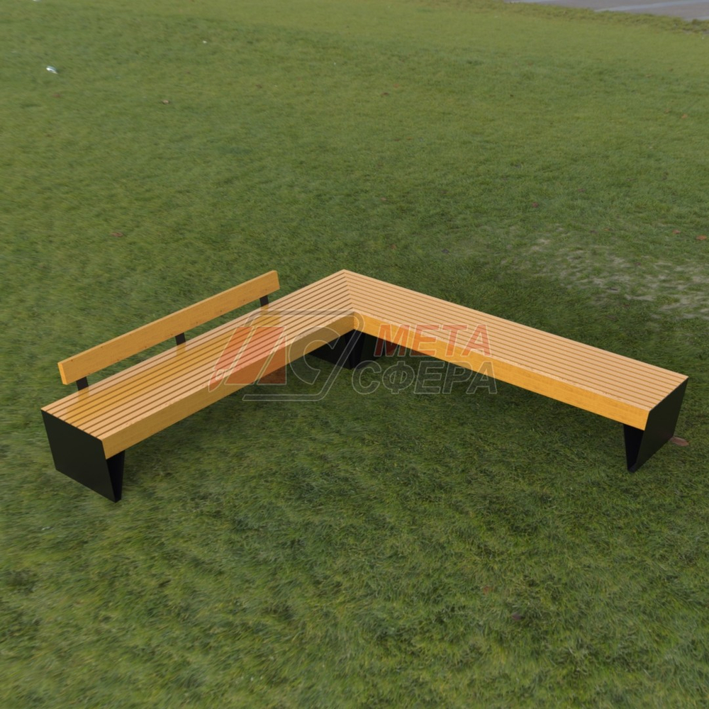 Скамейка Терон угловая