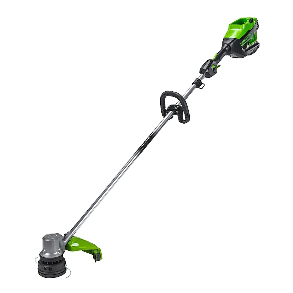 Триммер аккумуляторный Greenworks GD82LTK2 82В (1 x 2.5 Ач, ЗУ) захват 400 мм, 7.3 кг, 2110607UA