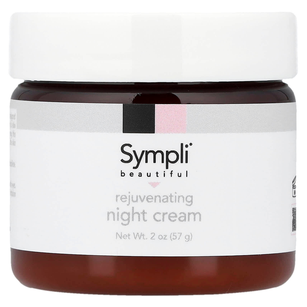 Sympli Beautiful, Омолаживающий ночной крем, 57 г (2 унции)