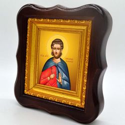 Василиск Команский святой мученик. Икона на холсте.