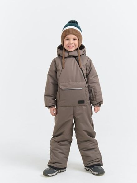 Комбинезон зимний с карманом "Кофе"