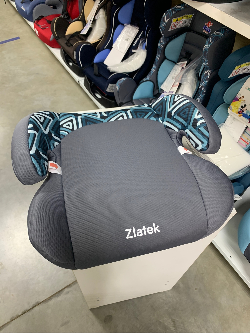 Детксое автомобильное кресло ZLATEK "RAFT" мозаик, 22-36 кг, 1-12 лет