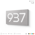 Номер на дверь 937, табличка на дверь для офиса, квартиры, кабинета, аудитории, склада, серая 120х70 мм, Айдентика Технолоджи