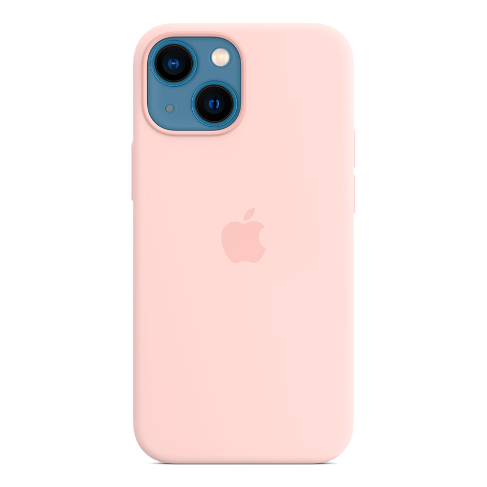 Силиконовый чехол с поддержкой MagSafe Apple Silicone Case для iPhone 13 mini, Chalk Pink (Розовый мел)