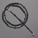 Бусы шамбала из черного марблита "Rico La Cara" AMX002178