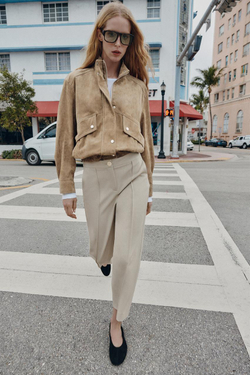 ZARA ЗАМШЕВЫЕ БАЛЕТКИ, ЧЕРНЫЙ