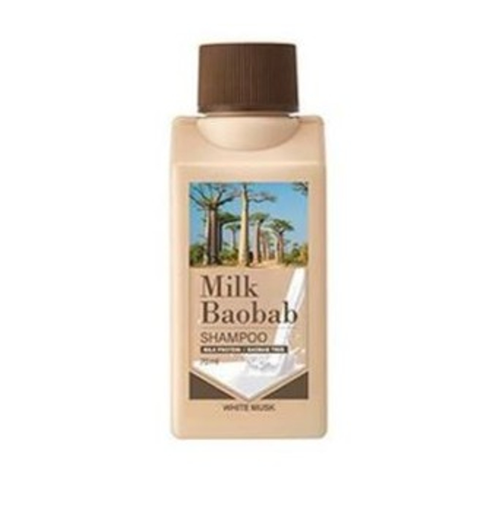 Шампунь для волос с ароматом белого мускуса MilkBaobab Perfume Shampoo White Musk, 70 мл*1 шт