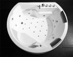 Ванна акриловая Gemy Built-in G9053 K 185х162 белая с гидромассажем