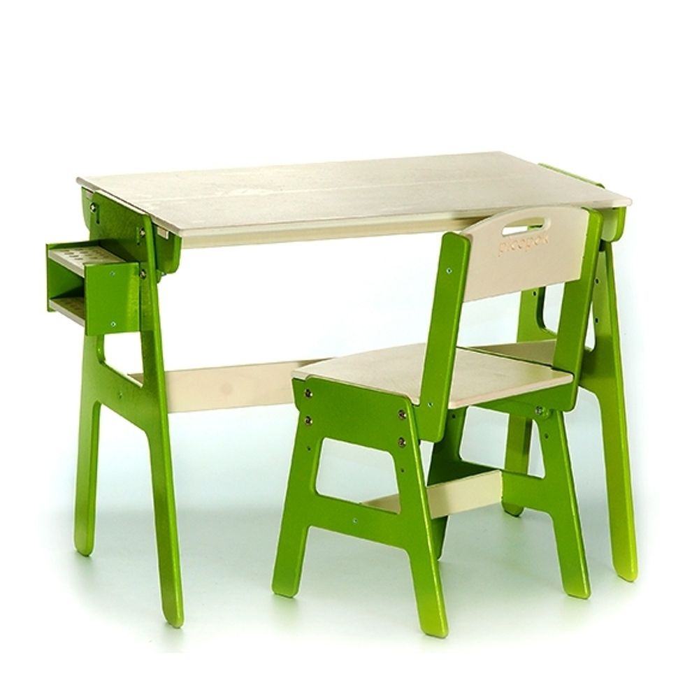 Регулируемый складируемый комплект стул+стол для детского сада
