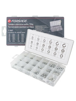 Гроверы и корончатые шайбы, 720пр. Forsage F-861