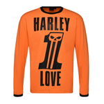 Лонгслив HARLEY ONE LOVE, оранжевый/черный