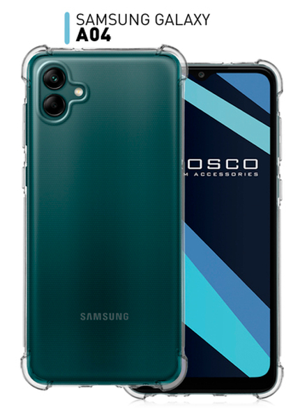 Чехол ROSCO для Samsung Galaxy A04 (арт. SS-A04-HARD-TPU-TRANSPARENT )