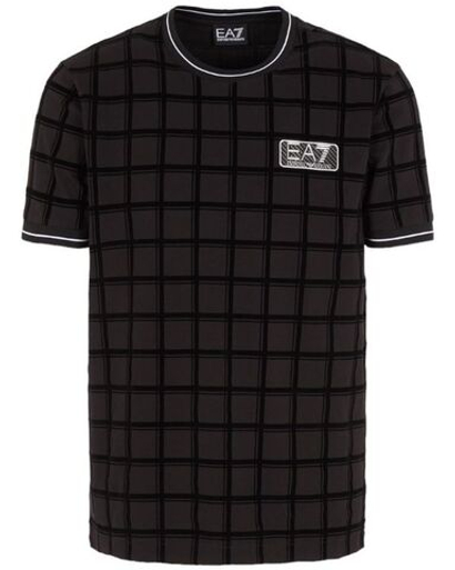 Теннисная футболка EA7 Man Jersey T-Shirt - Black