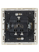 FORTE&PIANO Выключатель 2-клавишный с индикацией 10А FP406 ваниль IEK