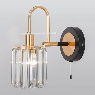 70090/1 / настенный светильник / черный