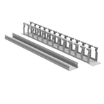 Кабельный органайзер с крышкой 1U, глубина 60 мм, для 19" IT-корпусов, RAL7035