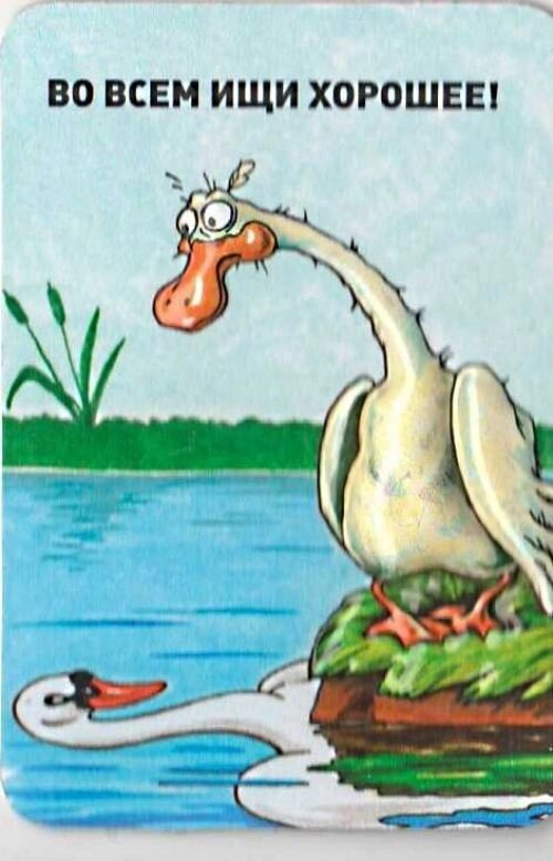 Магнит картонный "Во всем ищи хорошее"